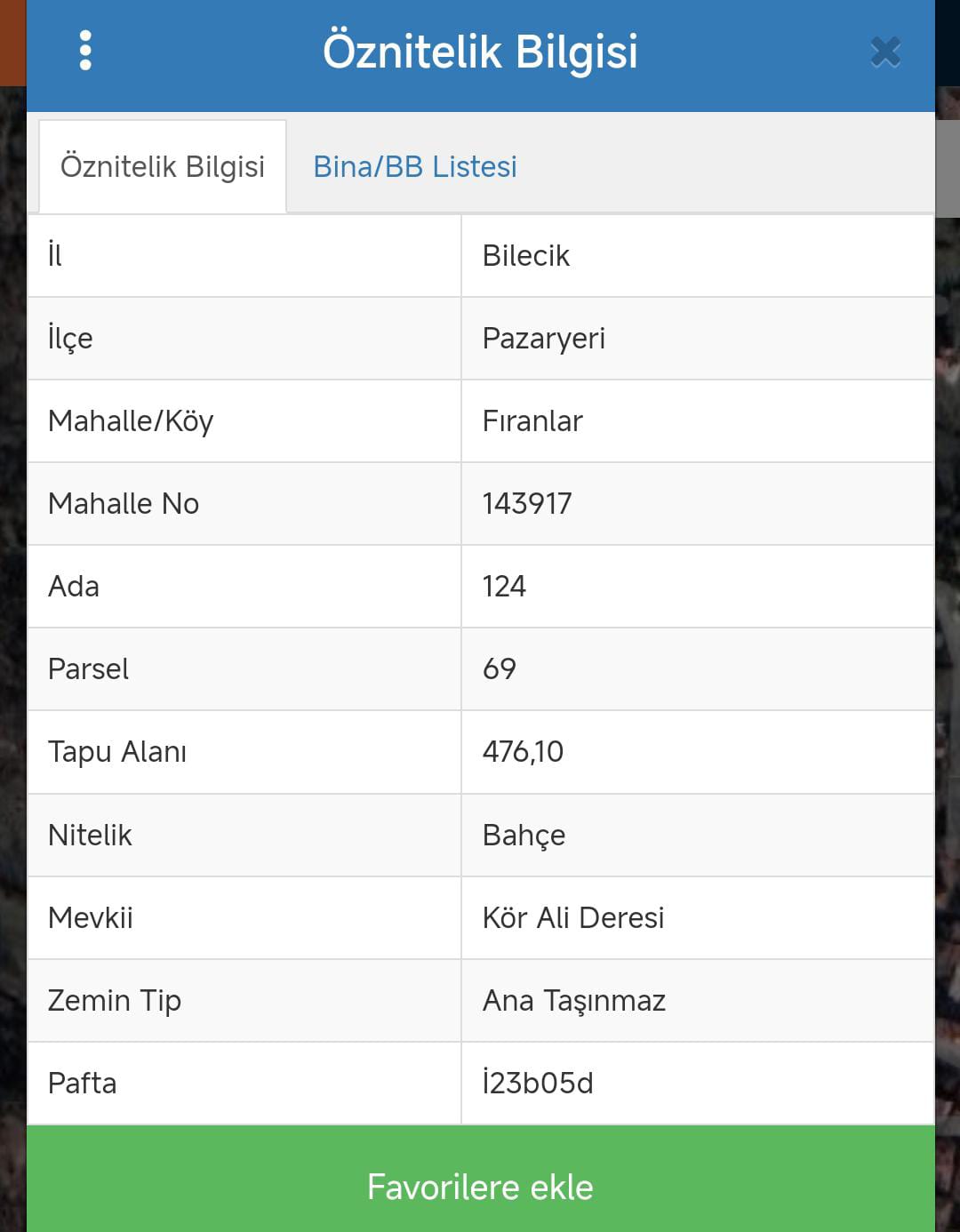 BİLECİK PAZARYERİ FIRINLAR SATILIK ARSA 476m² - BİLECİK PAZARYERİ fotoğraf 2
